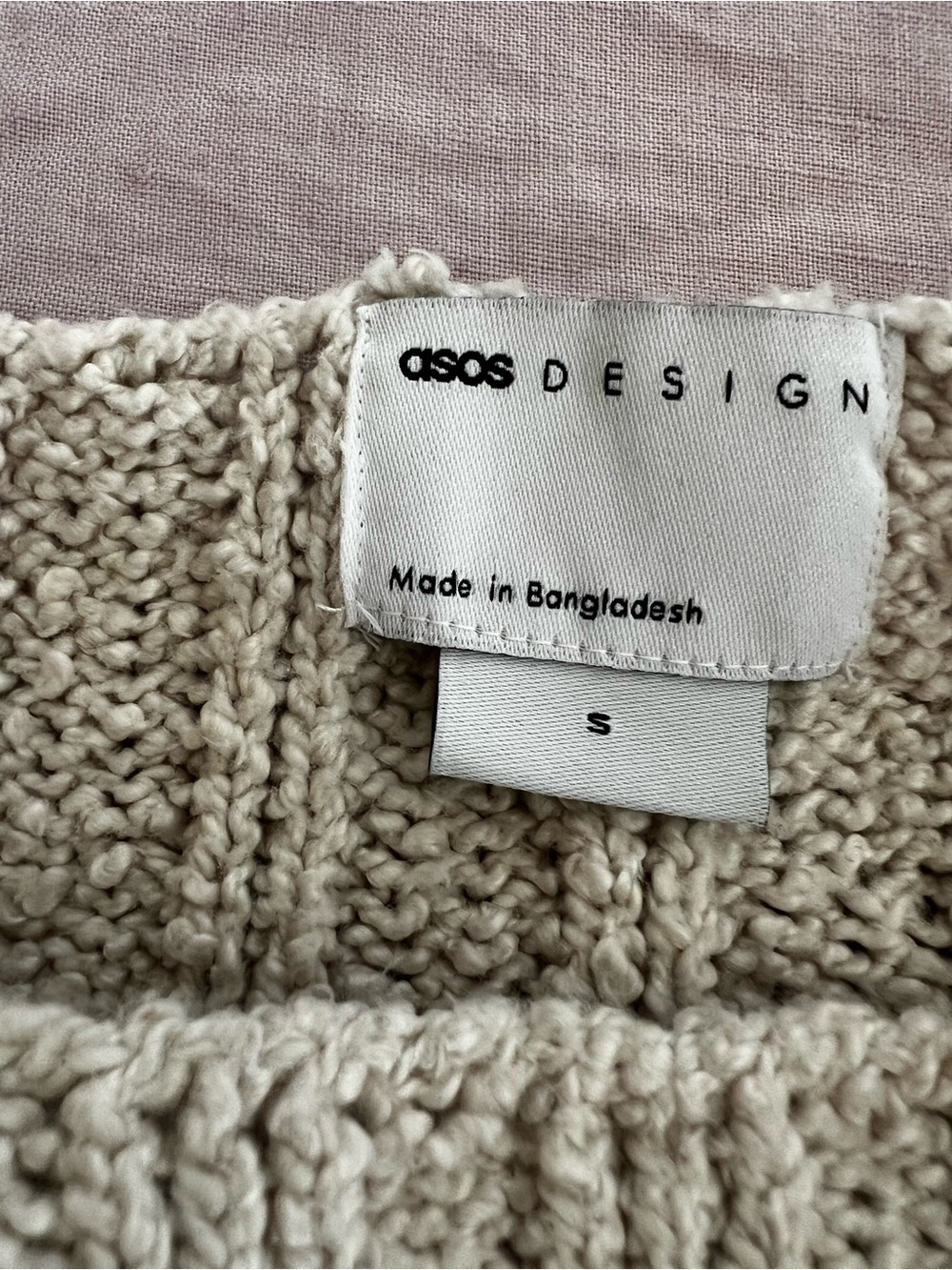 ASOS Cream Ribbed Scoop-Neck Sweater - Picture 4 of 9
